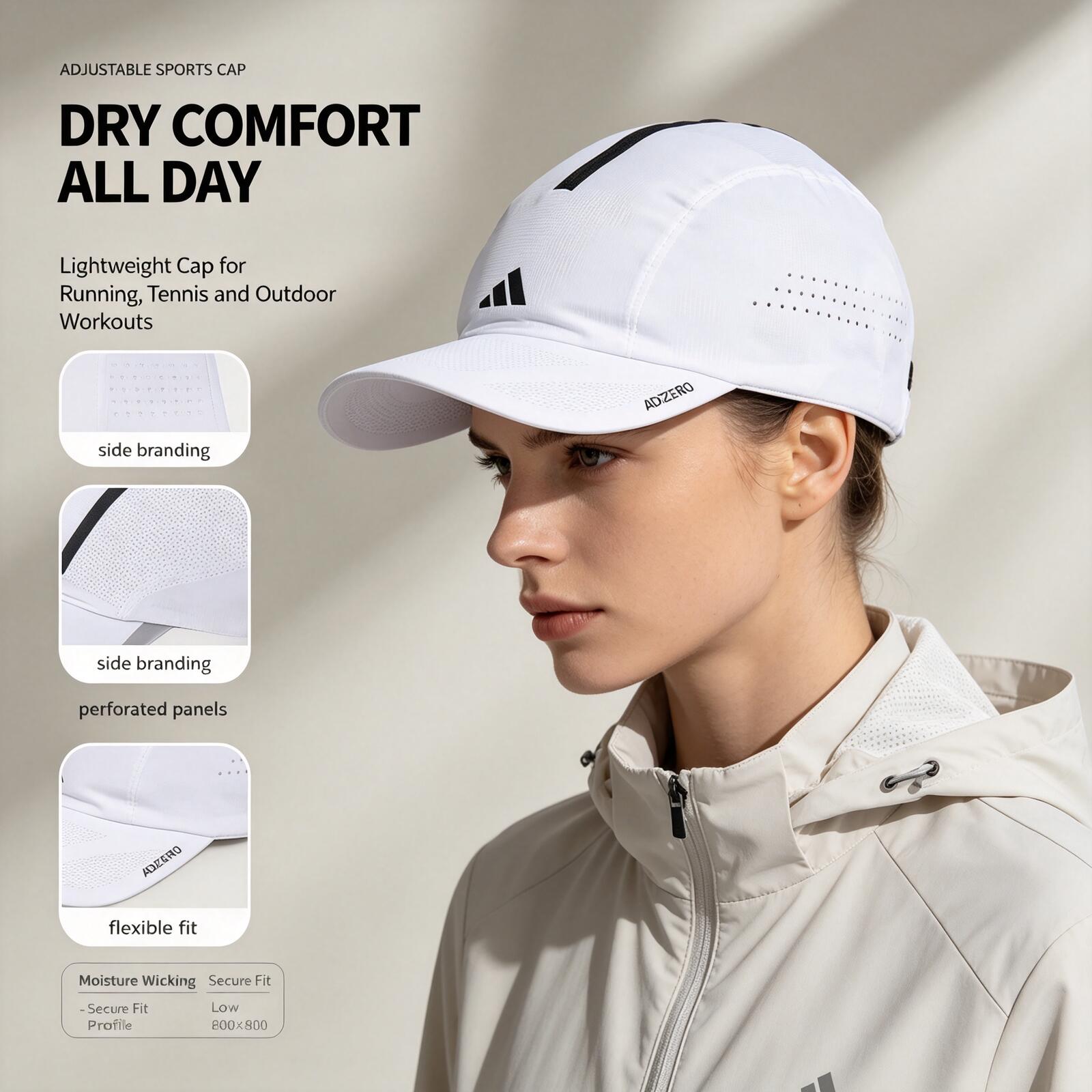 Running Cap Lightweight - Czapka do biegania Adidas w kolorze