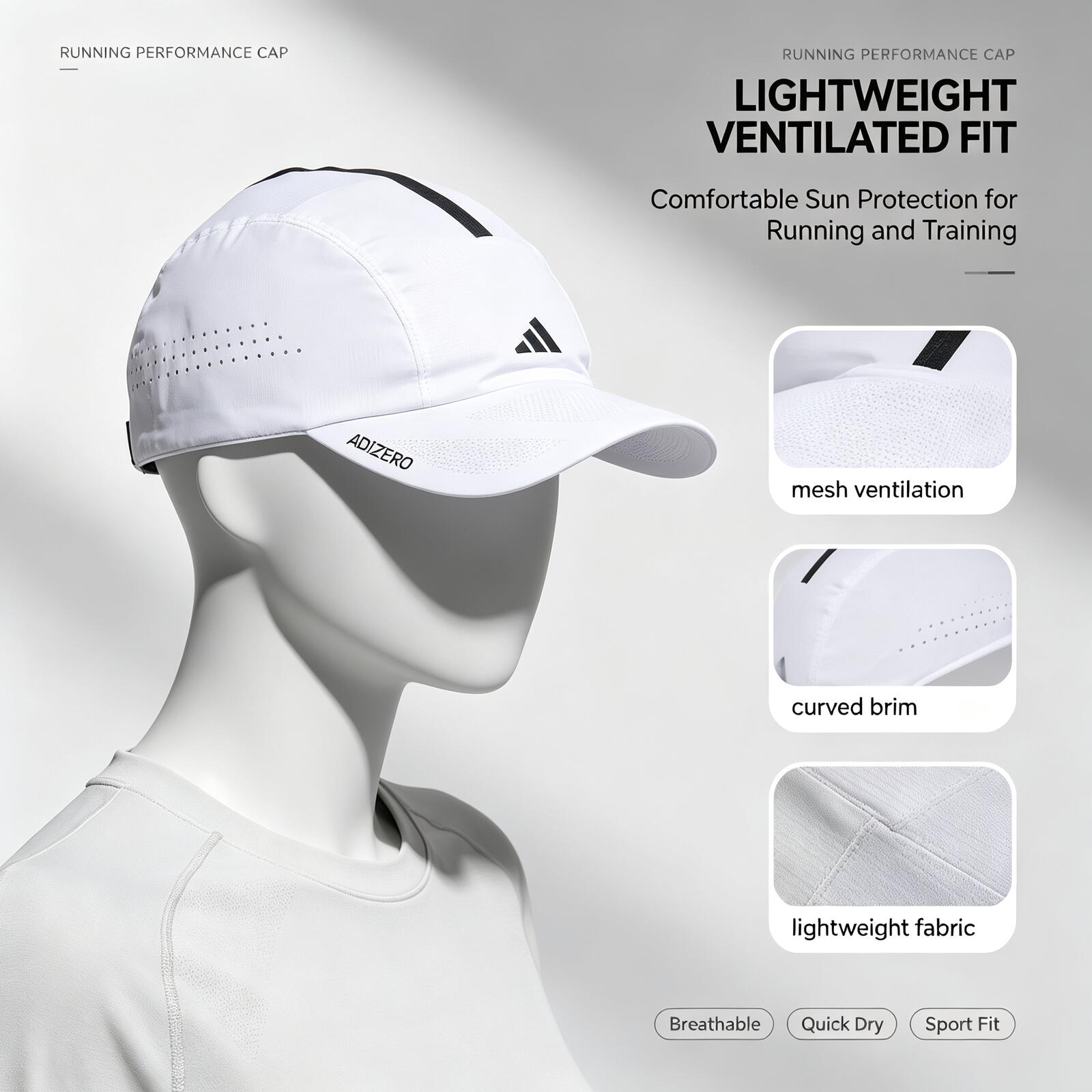 Czapka do biegania Adidas w ko – Running Cap Lightweight recenzja i cena