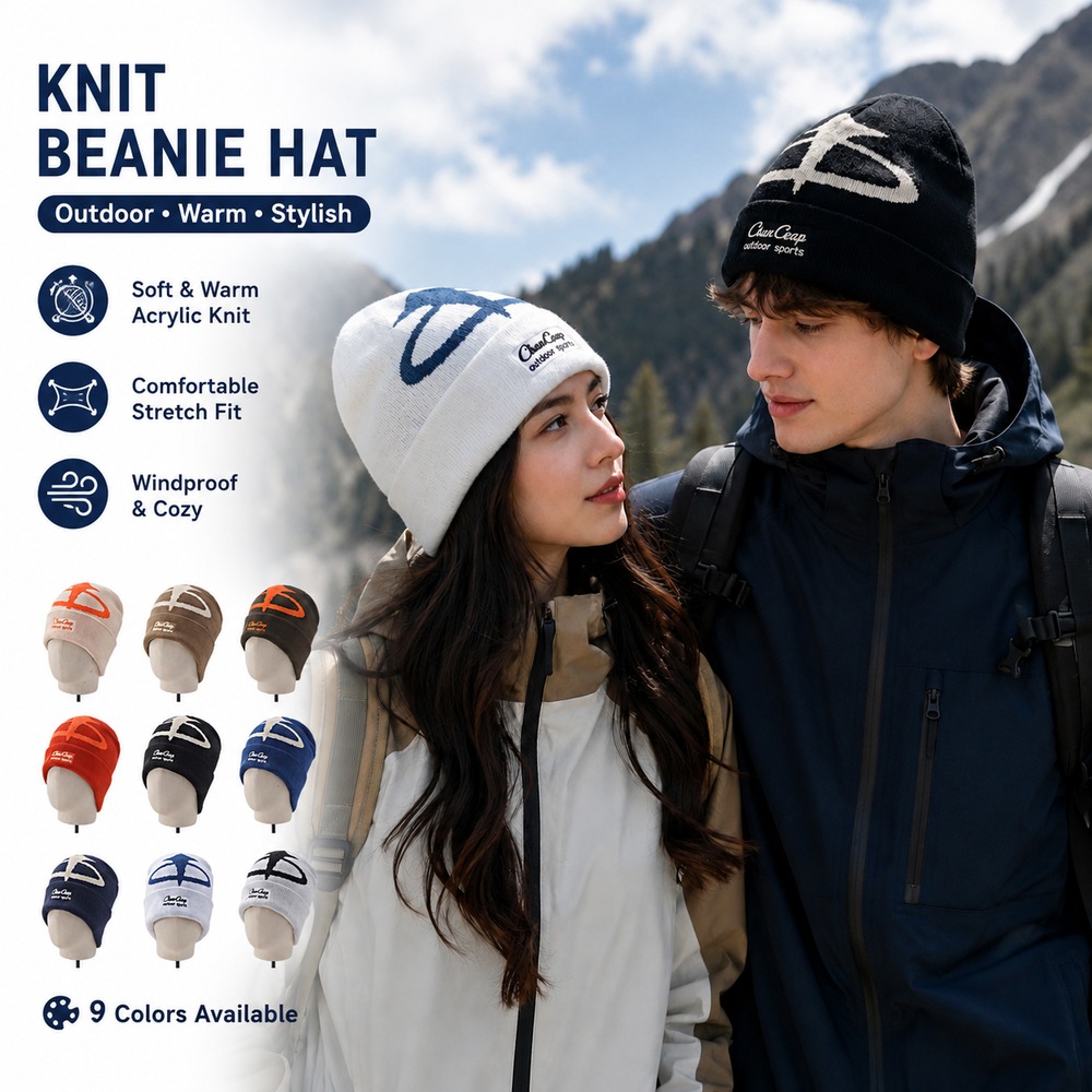 Unisexowa zimowa czapka z dzia – Beanie Cuffed Knit recenzja i cena