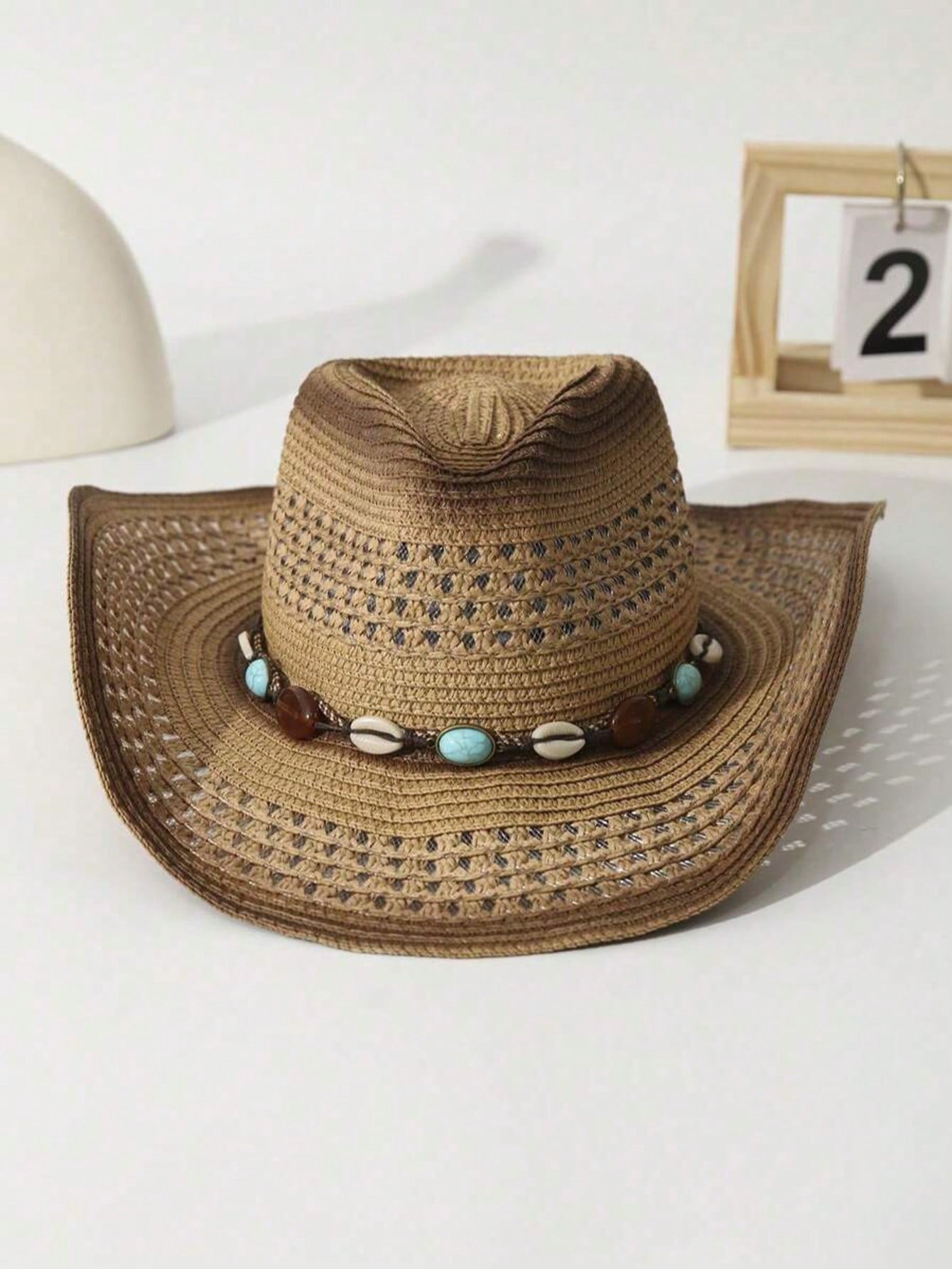 Unisexowy brązowy kapelusz kow – Cowboy Hat Straw recenzja i cena